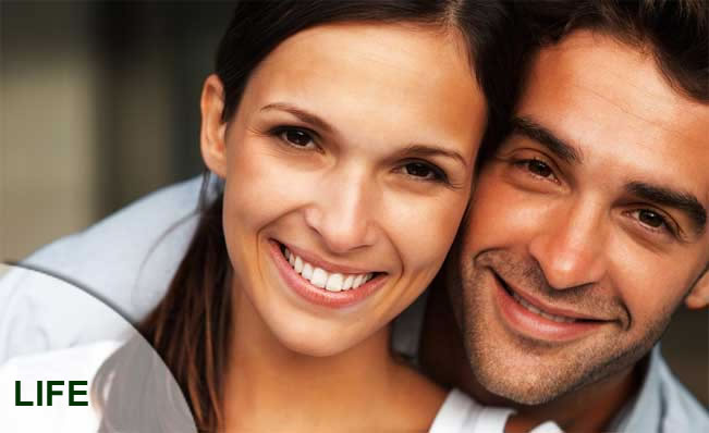 Happy couple who purchased life insurance